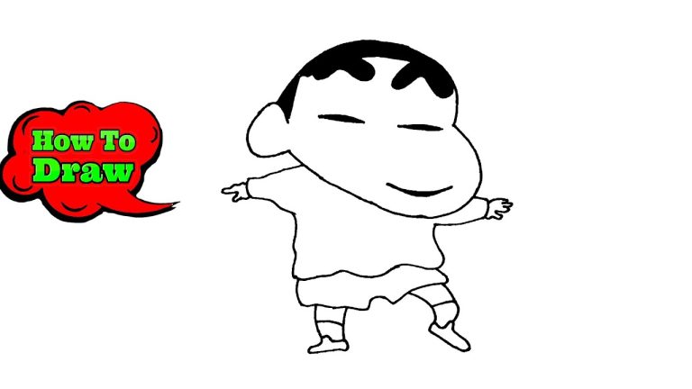 How to Draw Shin-Chan Step by Step || Shin-Chan Outline Drawing