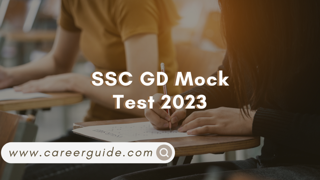 SSC GD Mock Test 2023