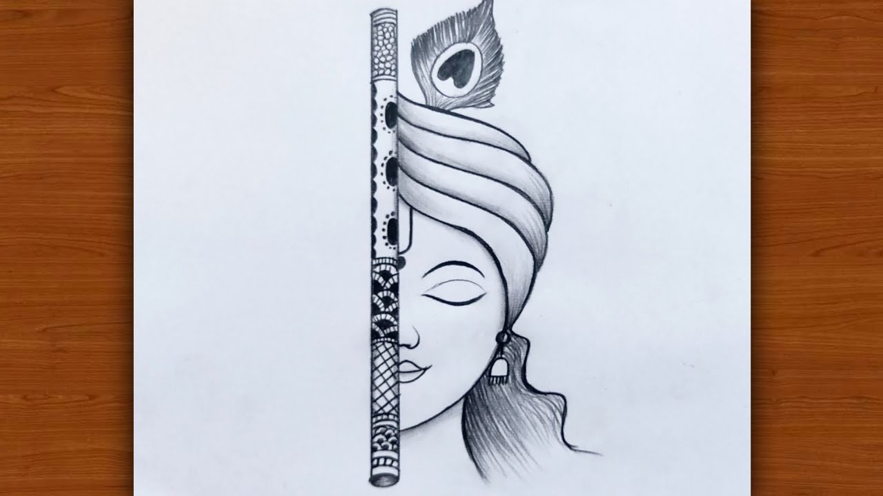 Easy Krishna drawing : Tips - CareerGuide