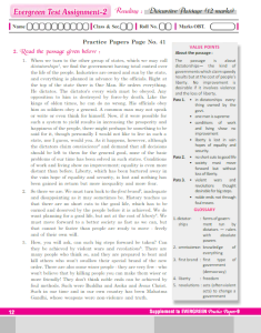 Evergreen Practice Paper Class 9 Solutions:PDF,Result,Notification