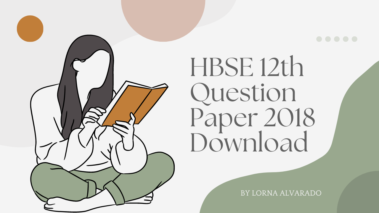 Hbse 12th Question Paper 2018