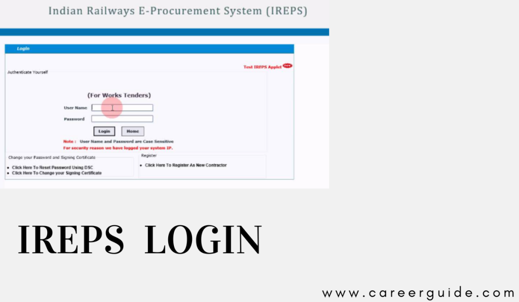 Ireps Login