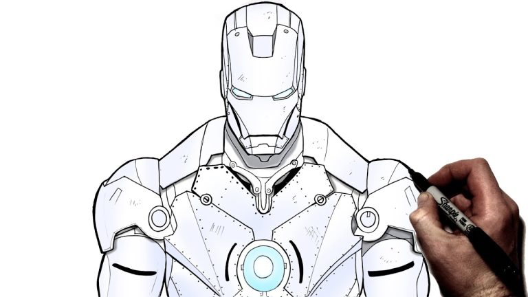 How to Draw Iron Man - Easy Drawing Art