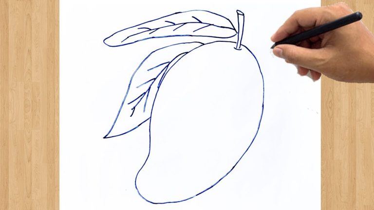 Orange Drawing Mango Sketch Vintage Green Food Hand Beach Mousepad Mouse  Pad Mouse Mat 9x10 inch - Walmart.com