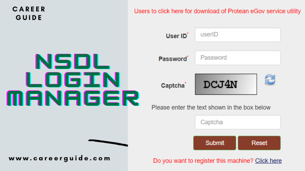 Nsdl Login Manager