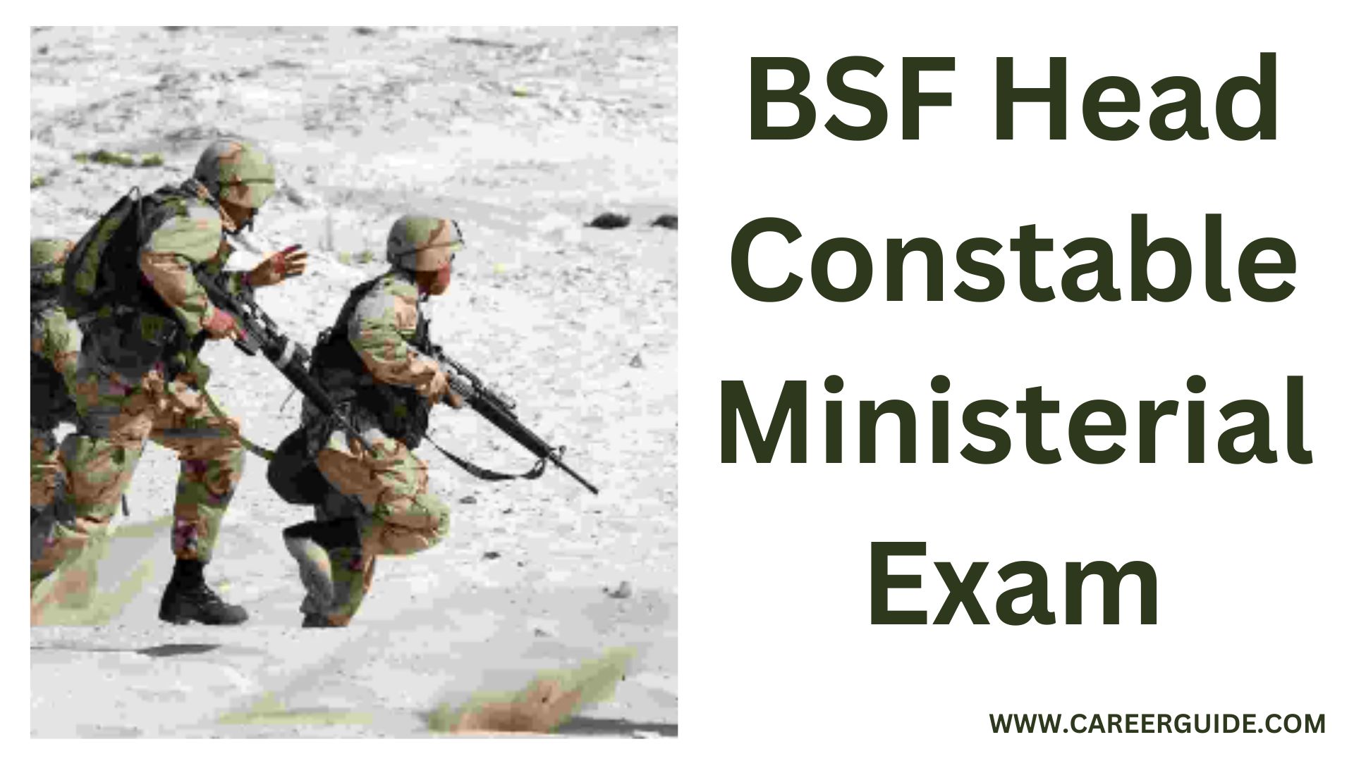 BSF Head Constable Ministerial Exam Date 2022 Eligibility, Fee